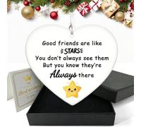 Christmas Thank You Gifts - Stocking Fillers, Secret Santa Gift, Advent Calendar Friendship Encouragement Leaving Ornament for Women, Friends, Teachers, Colleagues, Family (Friendship 02)