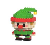 Christmas Theme Building Blocks Toy, Santa Claus Mini Building Figure Ornaments Xmas Gifts
