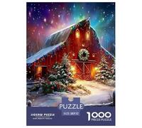 Christmas Theme Jigsaw Puzzle Adult And Children 1000 Jigsaws Educational Games Home Decoration Fun Activity for Home Birthday Jumbo Age 12+ for Adults 52x38cm/1000pcs