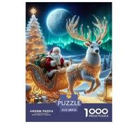 Christmas Theme Jigsaw Puzzle Adult And Children 1000 Jigsaws Educational Games Home Decoration Fun Activity for Home Birthday Jumbo Age 12+ for Adults 52x38cm/1000pcs