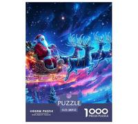 Christmas Theme Jigsaw Puzzle Adult And Children Beautifully Illustrated Fun Activity for Home Birthday Jumbo Age 12+ for Adults 52x38cm/1000pcs