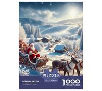 Christmas Theme Jigsaw Puzzles Adult And Children Beautifully Illustrated Fun Activity for Home Birthday Jumbo for Boys And Girls 70x50cm/1000pcs