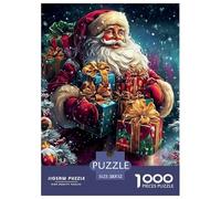 Christmas Theme Jigsaw Puzzles Adult And Children Educational Games Home Decoration Fun Activity for Home Birthday Jumbo for Boys And Girls 52x38cm/1000pcs