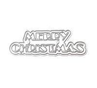 Christmas Theme Metallic Cutting Dies Decorative Merry Christmas Words Die Cuts Durable Embossing Script Die Stencils Embossing templates Stencils for Card Making