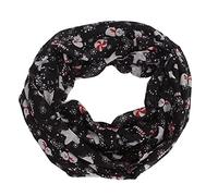 Christmas Theme Print Scarf - Santa Claus, Snowman, Holly,Comfy