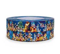 Christmas Themed 2m x 22mm Wide Ribbon Great for Accessories Cake Decorating (Mickey Mouse Xmas Party)