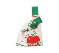 Christmas Themed Fabric Gift Sacks Washable Decoration for Holiday Treats Exchange School Community Activities Large Capacity Holiday Candy Bag