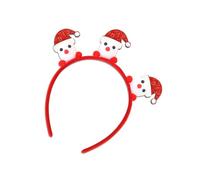Christmas Themed Headbands Festival Props 3D Santa Snowman Hair Hoop Seasonal Hat Holiday Celebration Props Hair Band