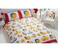 Christmas-Themed Icons Printed Reversible Duvet Set:Single