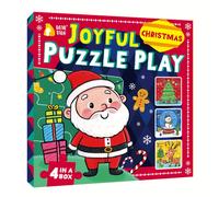 (Christmas Themed Jigsaw Puzzle) 36pcs/Box Christmas Themed Jigsaw Puzzle Set, Colorful Santa, Christmas Tree Playful Designs, Educational Learning for Concentration