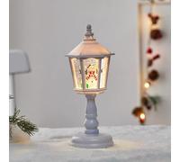 Christmas Themed Light Post, Luminous Christmas Table Lamp, Glittering Lighted Lantern, 3D Illusion Lamp Night Light Decoration, Decorative Light for Home Party Festival Decorations