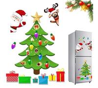Christmas Themed Magnetic Sticker, 2025 New Refrigerator Magnets Christmas Tree, Christmas Tree PVC Soft Magnets Set for Refrigerator,Wardrobe Door, Water Proof (B)