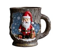 Christmas Themed Mugs Collection, Christmas Coffee Mark Cups, Handcrafted Exquisite 3D Design Xmas Cups for Hot Chocolate Hot Cold Beverages, Gift for Woman Man Girl Kids (A)