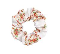 Christmas Themed Satin Printed Large Intestine Hair Loop For Fresh And Non Damaging Hair Accessories For Women With Tied Hair