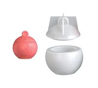 Christmas Themed Silicone Resin Mold with Snowflake Berries Patterns Storage Container Molds for Jewelry Organizers Resin Storage Jar Molds