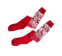 Christmas Thigh High Socks Womens Girls Winter Knitted Over Knee Socks Thigh High Long Boot Socks Stocking Leg Warmer Christmas Outfits For Women UK