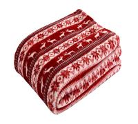 Christmas Throw Blanket Plush Fleece Festive Blankets for Kids and Adults Warm Soft Christmas Blankets and Throws for Winter Holiday Cabin Blanket for Sofa Couch Cozy Xmas Movie Gifts for Women