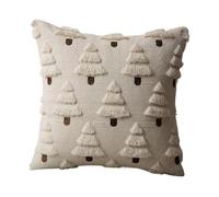 Christmas Throw Pillow Covers,3D Embroidered Christmas Tree Pillowcase - 3D Embroidered Throw Pillow Covers,for Chair Bedroom Living Room Dorm Apartment Den Kid Room Yoga Holiday
