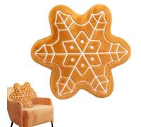 Christmas Throw Pillow, Holiday-Themed Plush Cushion, Soft Plush Gingerbread-Shaped Pillow for Sofa, Bedroom, Dorm, Apartment, Den, Kid Room, Yoga, Holiday Decoration, Christmas Home Decor
