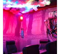 Christmas Thunder Cloud Lamp,Led Smart Night Lights,Thunder Cloud Lamp,DIY Creative Cloud Lights,Game Room Technology,RGB Sense Wall Light,for Bedroom, JZRRSLUHK, 5M