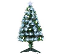 Christmas Time 3ft White Light Artificial Christmas Tree W/ 90 LEDs Star Topper Tri-Base | TJ Hughes