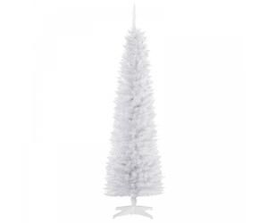 Christmas Time 5.9ft Artificial PVC Slimline Christmas Tree White | TJ Hughes