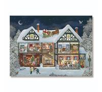 Cats at Christmas Advent Calendar | Advent Calendar with 24 Cat Scenes & Glitter