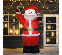 Christmas Time Inflatable Air Blown Christmas Santa Claus 240cm W/LED | TJ Hughes