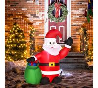 Inflatable Light Up Christmas Santa Claus 120cm, none