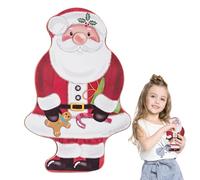 Christmas Tin Boxes - Portable Santa Claus Shape Biscuits Containers | Christmas Cake Tins - for Snacks Candy New Year Holiday Wedding Party Dessert
