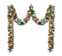 Christmas Tinsel Garland, Sparkling Decoration, 1 Piece, Ceiling Holiday Hanging Decoration, Sparkly Christmas Party Garland, Reusable, For Ceilings Or Porches