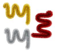 Christmas Tinsel Multiple Variation 2M/15M|Shiny Silver,Red,Gold Metallic Tinsel Garland for Xmas Tree & Home Décor|Sparkling Christmas Decorations for Indoor,Outdoor Holiday & New Year Celebrations.