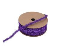 Christmas Tinsel,Thin Christmas Tree Glitter Fringe Garland Foil Tinsel Ribbon Mini Hanging Ceiling Decoration,for DIY Crafting Xmas Tree Wrapping Gift Party Home Decorations (purple)