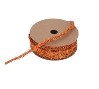 Christmas Tinsel,Thin Christmas Tree Glitter Fringe Garland Foil Tinsel Ribbon Mini Hanging Ceiling Decoration,for DIY Crafting Xmas Tree Wrapping Gift Party Home Decorations (orange)