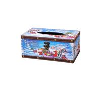 Christmas Tissue Box Home Indoor Dining Table Living Room Coffee Table Desktop Paper Box Tissue Tube,Snow World