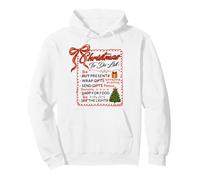 Christmas To Do List Be Present Send Peace Be The Light Xmas Pullover Hoodie