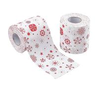 Christmas Toilet Paper Roll - 10cm Festive Pattern Fabric, Virgin Wood Pulp Soft Cart, Holiday Bathroom Decoration | Home Decorative Paper Roll, The R