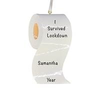 Christmas Toilet Roll Ornament, I Survived Toilet Paper Crisis, Pandemic Christmas Decorations