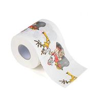 Christmas Toilet Roll Paper for Home Restaurant Bathroom Kitchen Living Room Bedroom (A, One Size)