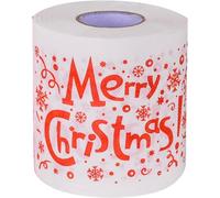 Christmas Toilet Tissue Paper Rolls, Christmas Pattern Toilet Paper, Christmas Theme Home Bath Toilet Roll Paper, for Christmas Ornaments Party Decor Gifts (Christmas Letters)