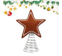 Christmas Topper Star - Decorative Felt Tree Topper Star,Christmas Seasonal Decorations for Garden Apartment Photo Prop Backyard School Hotel Balcony