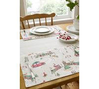 'Christmas Town' Cotton Dining Placemat 4 Pack Catherine Lansfield Natural One Size