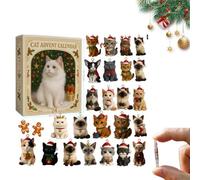 Christmas Toy Advent Calendar 2025 Acrylic Pendant With 24 Boxes Cute Artistic Gifts Lovers Calendar Christmas for Cat