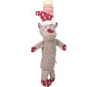 CHRISTMAS TOY KROLA REINDEER LONG BODY BROWN 19x12x45CM