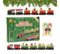 Christmas Toy Train,Wood Seasonal Decor,Holiday Toddler Train Toy | for Collectors Living Room Bedroom Study Family Activity Party Favor Winter Celebration Preschool
