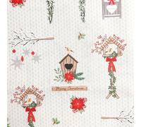 Christmas Traditional Fabric Xmas Material - Half Metres & Metre Lengths (Winter Garden, 1 Metre)