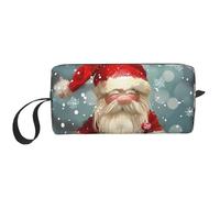Christmas Traditional Gnome 1 Prints Cosmetic Bag Makeup Bags for Women Travel Toiletry Bag Accessories Organizer with Handle, Zipper Closure