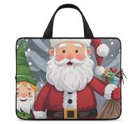 Christmas Traditional Gnome Laptop Case Sleeve 17inch Business Travel Protective Computer Carrying Cover Briefcase Handbags for Laptop Or Tablet
