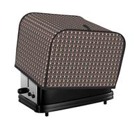 Christmas Traditional Gnome Print 4-Slice Toaster Cover Dustproof Waterproof Kitchen Appliance For Protector Storage