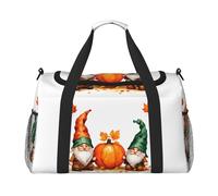 Christmas Traditional Gnome Print Foldable Carry On Tote Large Capacity Hand Carry Bag for Airplane Weekend Getaways